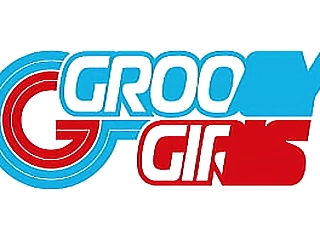 gorgeous shemale in blue corset and stockings gets fingered