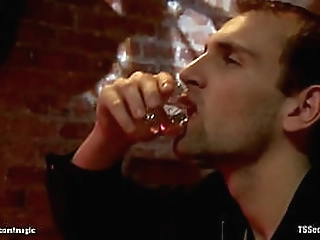 ts dancer fucking bound male in bed