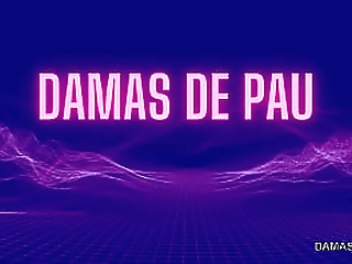 slender shemale in white fishnets gets her face fucked on couch