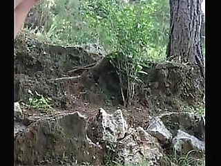 busty shemale with big jugs masturbating through her thong