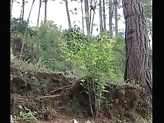 shemale takes a big black cock up her ass