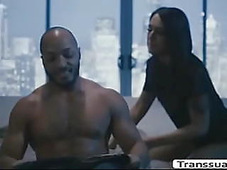 horny shemale rides husbands black cock