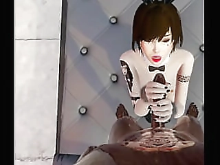 sexy blond shemale and her bf pleasing each other