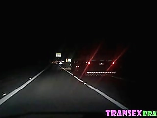 big dick shemale with huge balls stroking out big cumshot