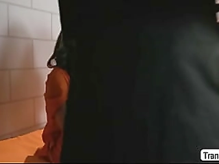 ts chanel gets fuck in a small cell
