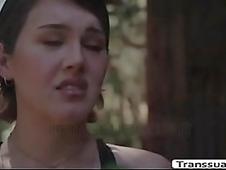 horny ts fucks her friend while stuck