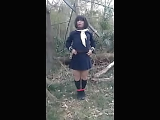 sleek, sticky and stunning shemale latex hands-free cum