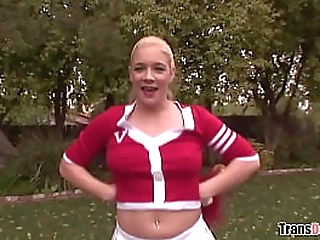 lucia matthews is a nice and sexy ts cheerleader