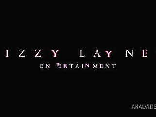 busty shemale in high heels strokes her big cock solo