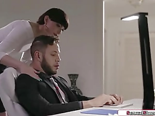trans boss natalie mars gets anal fucked