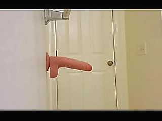 ebony shemale brooke teases with her black cock