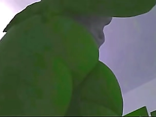 restrained guy gets used by big boobs blonde shemale