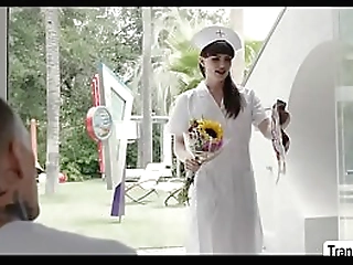 latin shemale with big cock cumming at end