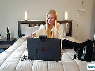 babysitter fingering for her boss to see