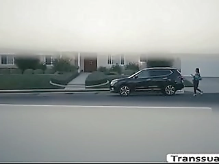 slut ts rides the black cock of neighbor