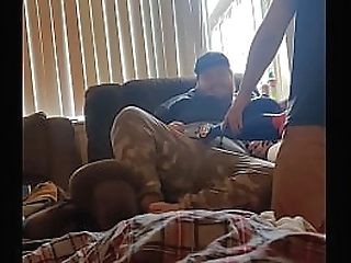 two guys stuffing my blue cock