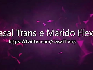 stunning blonde shemale gives a passionate blowjob before