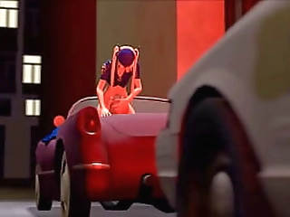 busty shemale spitroasted and creampied