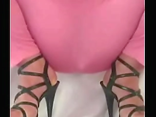 ladyboy puts candy stick in ass while getting cock deepthoat