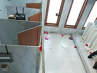 shemale fuck dude in public restroom