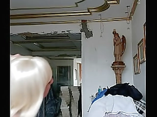 brunette ts selena cox shows ass and jacks off her dick