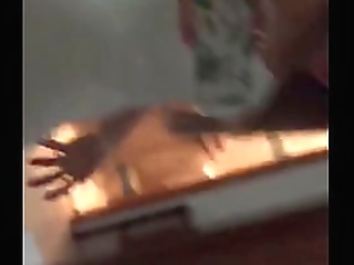 getting my big black cock deep in some tranny ass