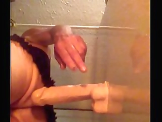 beautiful shemale sandi lopes gets a black cock and anal fisting