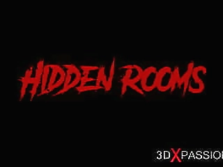 hot 3d dickgirl fucks a sexy young blonde in restraints in the lab