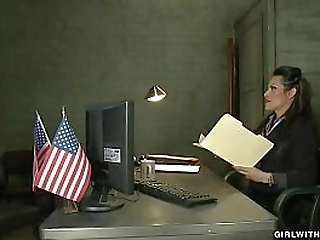 corrupted shemale agent fucks guy