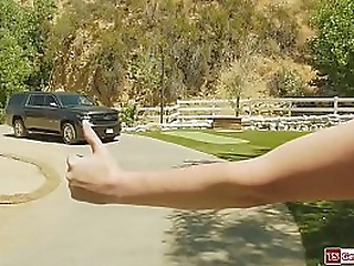 busty ts jamie french barebacked outdoor