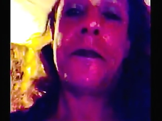 naughty monique martins wanks her cock and fingers her ass