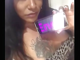 shemale sits on a dildo and teases her tiny lady cock