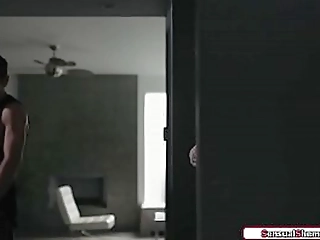 shemale ella hollywood gives a footjob