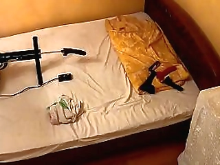 female fucks a shemale with a strap-on