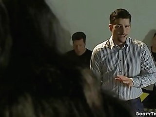 shemale judge anal fucks offender