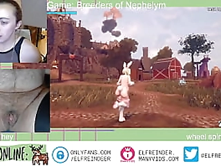 monster breeding 3d sex gameplay - hairy trans boy rubs clit to monster sex