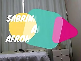 alessandra ribeiro stroking her shecock on the stairs