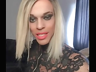 shemale pole dancer explores anal sex!