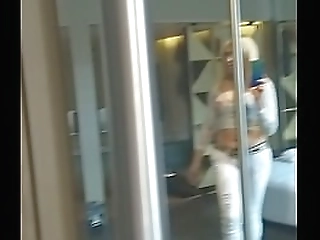 asian shemale plays with herself on cam