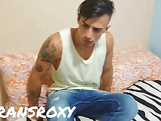 tom gives tall blonde shemale sabrina his big cock