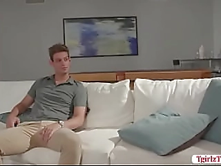 ts emma drolls while sucking dudes dick