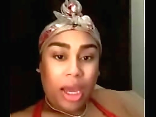 beautiful big tits blonde shemale strokes her massive dick