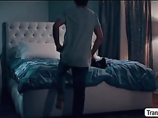 ts izzy finally sucks some dudes big boner