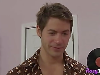 busty trans babe sucks stepbros cock before fucking