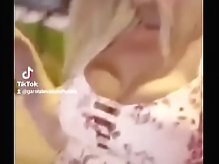 brunette ts nicolly nogueira gets a big cock through her pantyhose