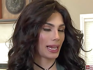 beautiful destiny loves stroking her black cock