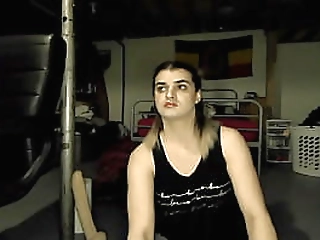 pretty ts brunette barbara hellen does an amazing solo big dick play session