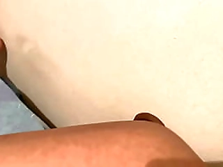 ts foxxy masturbates in red lingerie