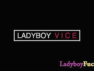 big tits ladyboy new gets ass fucking hard by a white client with big dick