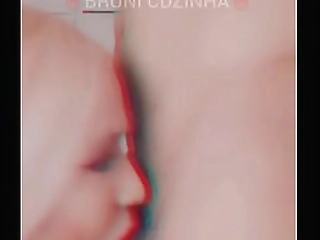 russian man masturbating while watching porn video with shemale